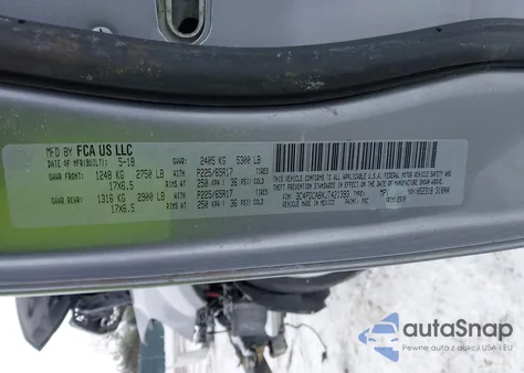 2018 Dodge Journey Se from USA, damaged, VIN 3C4PDCABXJT421393